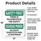Signmission Safety Culture Sign, 12 in Width, Plastic, Rectangle, Bilingual OS-2PACK-SF-P-1218-L-10831 - alternate 6